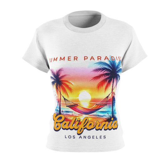 California Summer Paradise Women's Tee - Beach Vibes T-Shirt