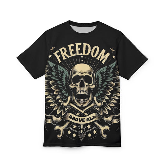 Freedom Skull Unisex Tee - Bold Graphic T-Shirt for Rebels
