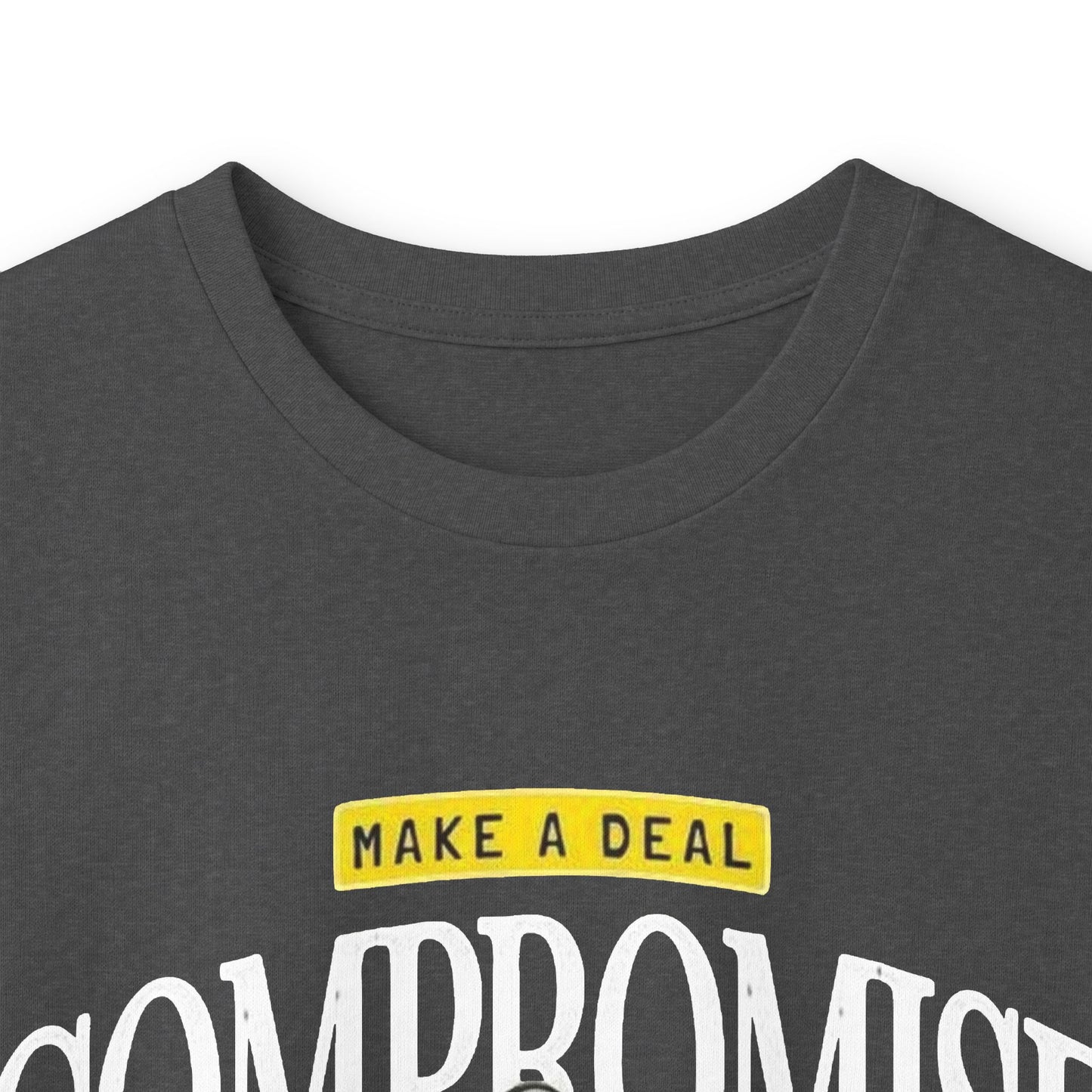 Compromise Graphic Long Sleeve Tee — 'Make a Deal' Handshake Design