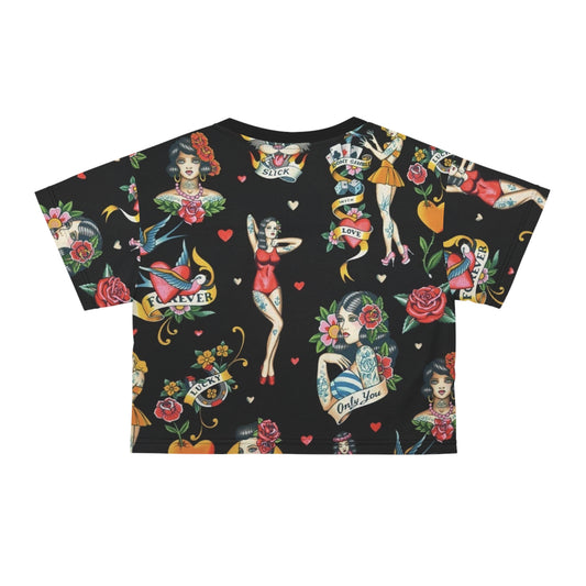 Only You Forever Vintage Tattoo Crop Tee