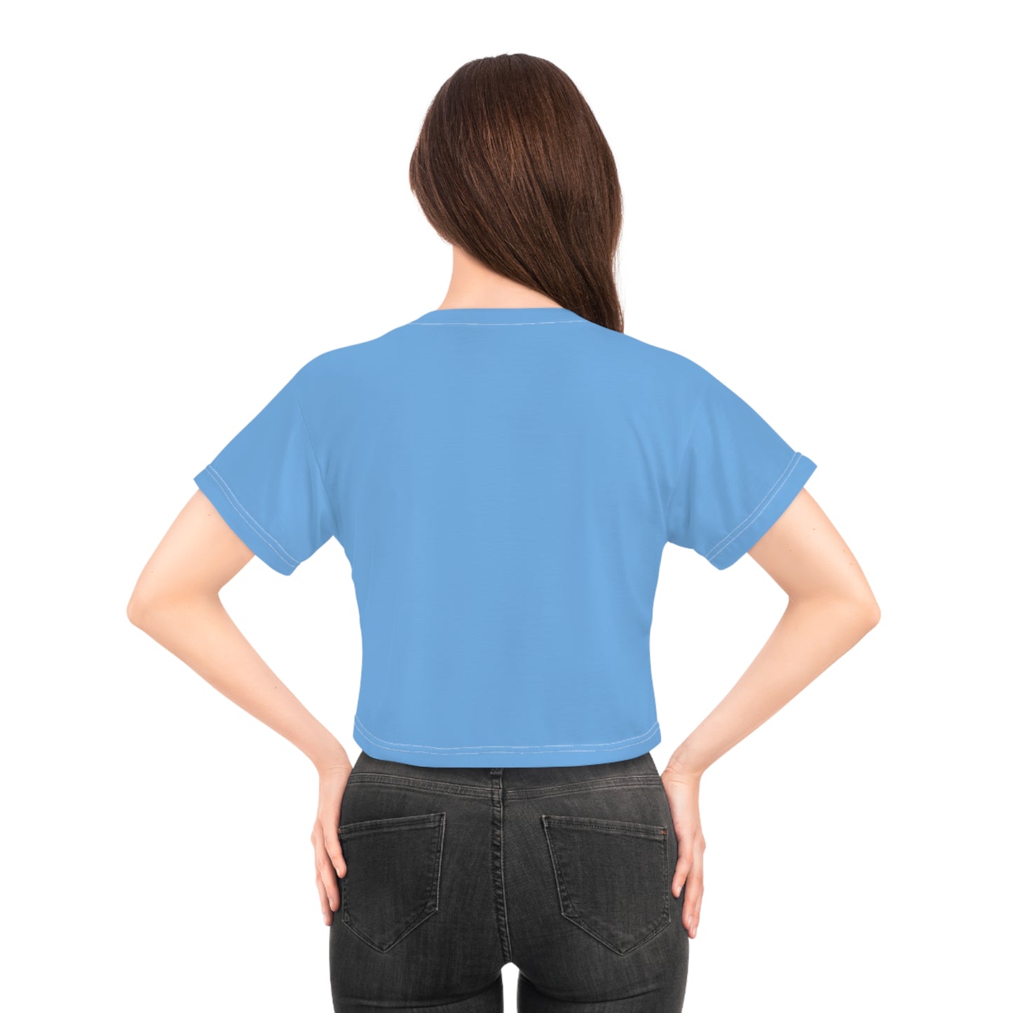 Grateful Floral Crop Tee - Positive Vibes for Every Occasion