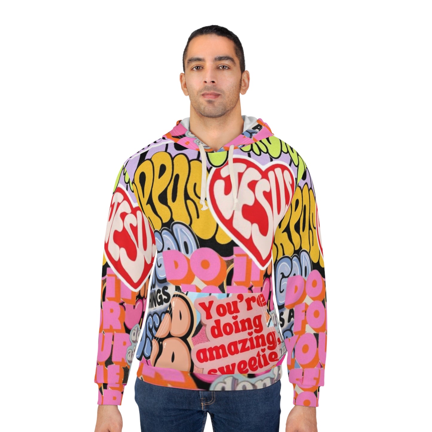 Colorful Inspirational Hoodie, Motivational Pullover, Unisex Casual Wear, Trendy Streetwear, Perfect Gift for Any Occasion