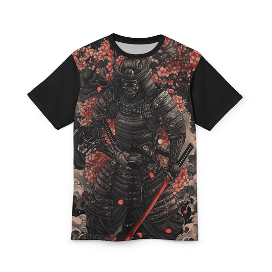 Samurai Warrior Graphic Tee - Unisex Cut & Sew T-Shirt for Anime Fans & Art Lovers