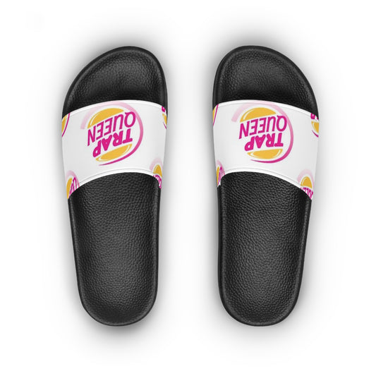 Trendy Slide Sandals - 'Trap Queen' Comfort Footwear for Everyday Style