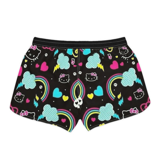 Hello Rainbow Kitty Women's Summer Shorts