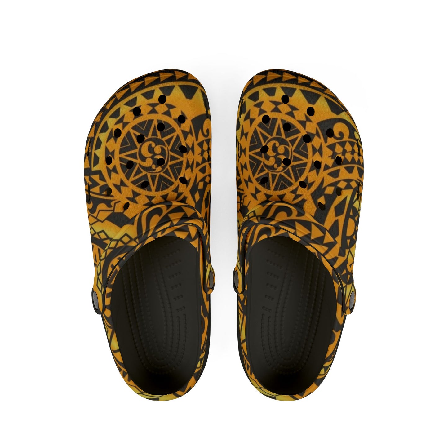 Hexagonal Tribal Design Clogs