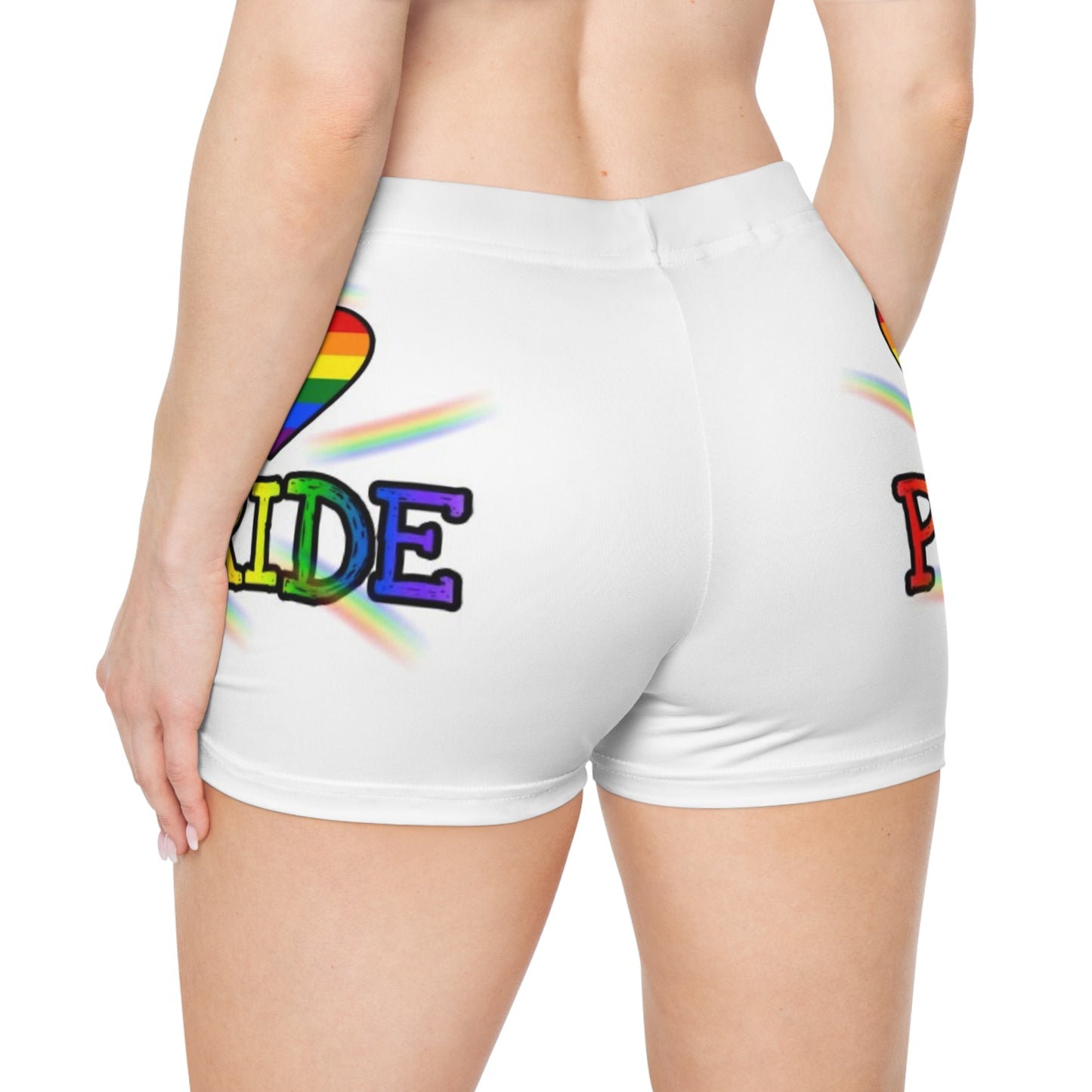 Pride Rainbow Women's Shorts - Celebrate Love and Inclusivity