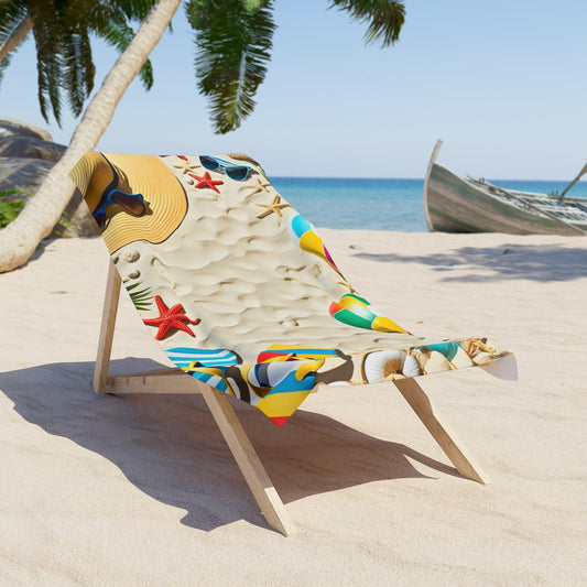Buntes Paradies-Strandtuch - Sommerstimmung & Küstenspaß