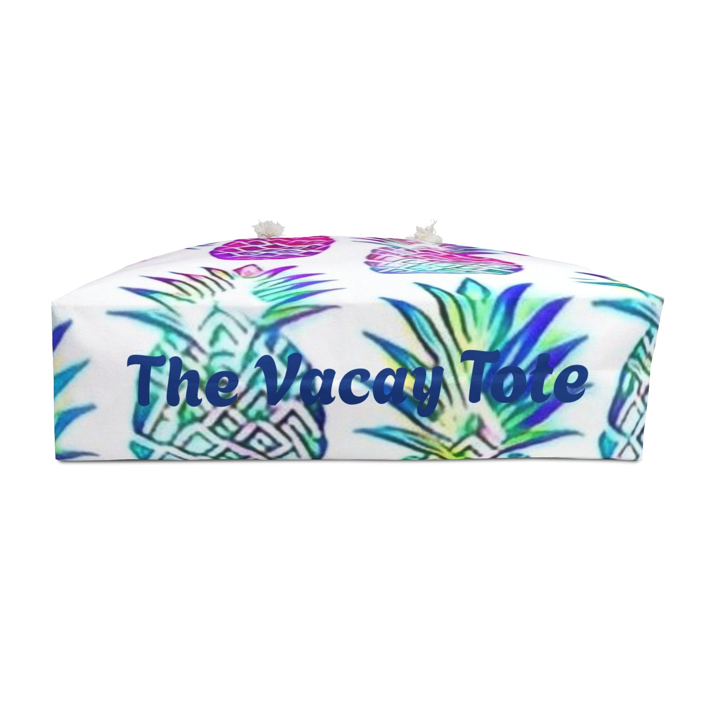 Tropical Pineapple Vacay Tote Bag - Colorful Travel Tote for Beach, Vacation & Everyday Use