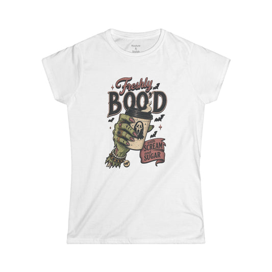 "Freshly Boo'd" Halloween Scream & Sugar Graphic
