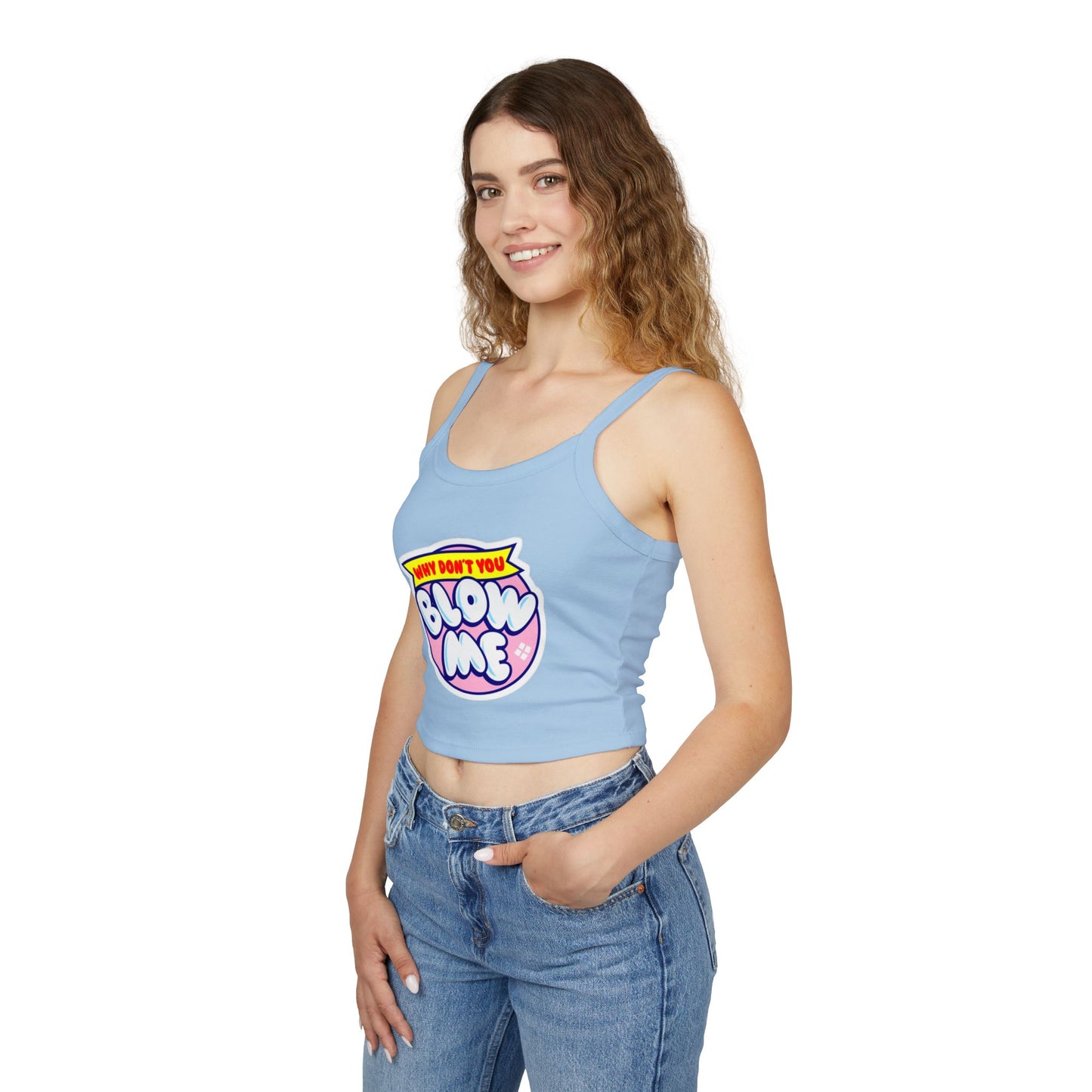 Funny Women's "Blow Me" Spaghetti Strap Tank Top