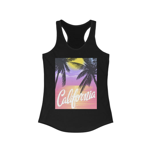 California Sunset Women’s s Racerback Tank - Tropical Vibes Tee
