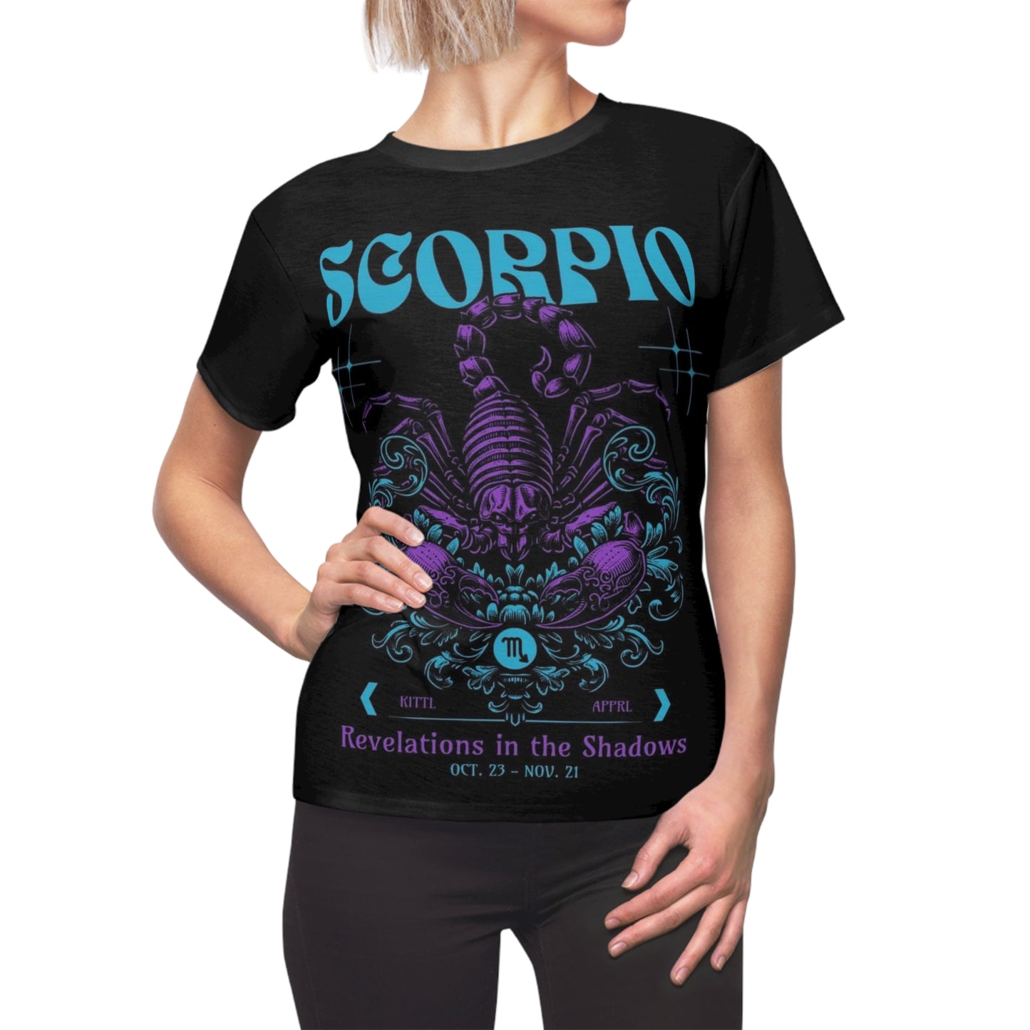 Scorpio Zodiac Tee - Revelations in the Shadows Graphic T-Shirt for Astrology Lovers