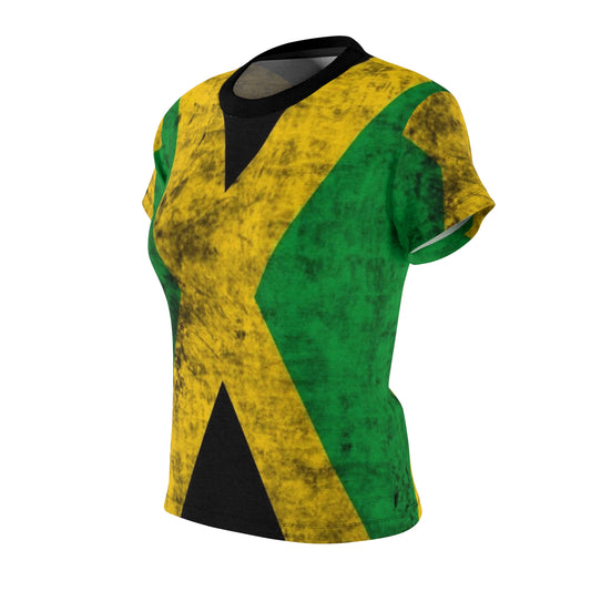 Jamaican Flag Women’s Tee - Vibrant Casual Wear for Celebrations