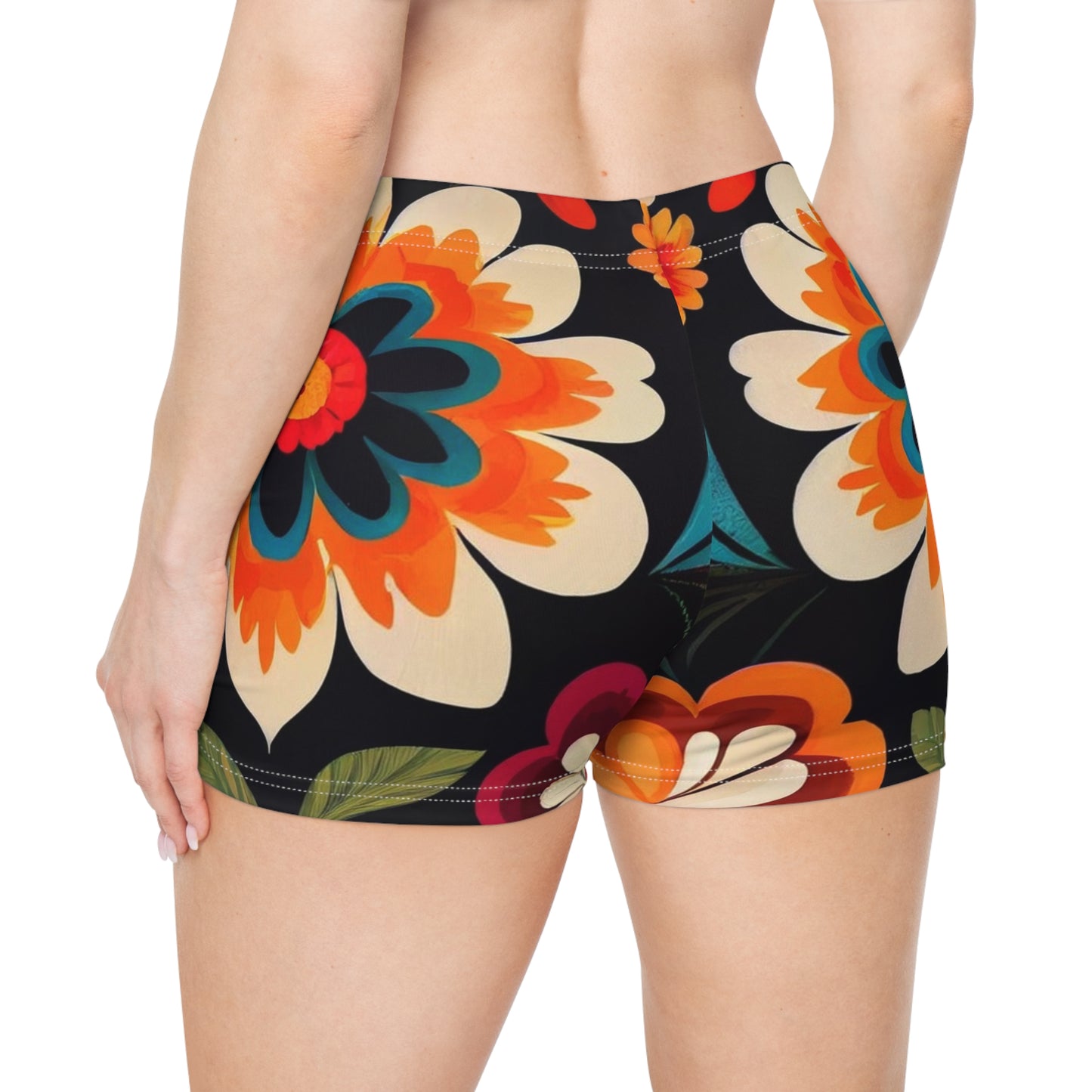 Printed Graphic Floral Shorts