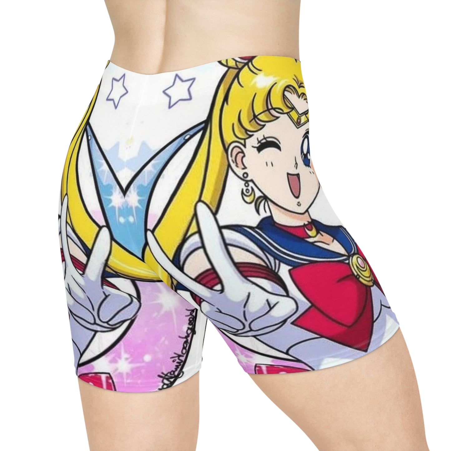Sailor Moon Damen-Bikershorts – Activewear im Retro-Anime-Stil