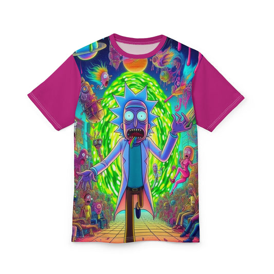 Rick and Morty Unisex Tee - Vivid Portal Adventure Design