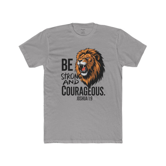 Joshua 1:9 Christian Unisex Cotton Crew Tee