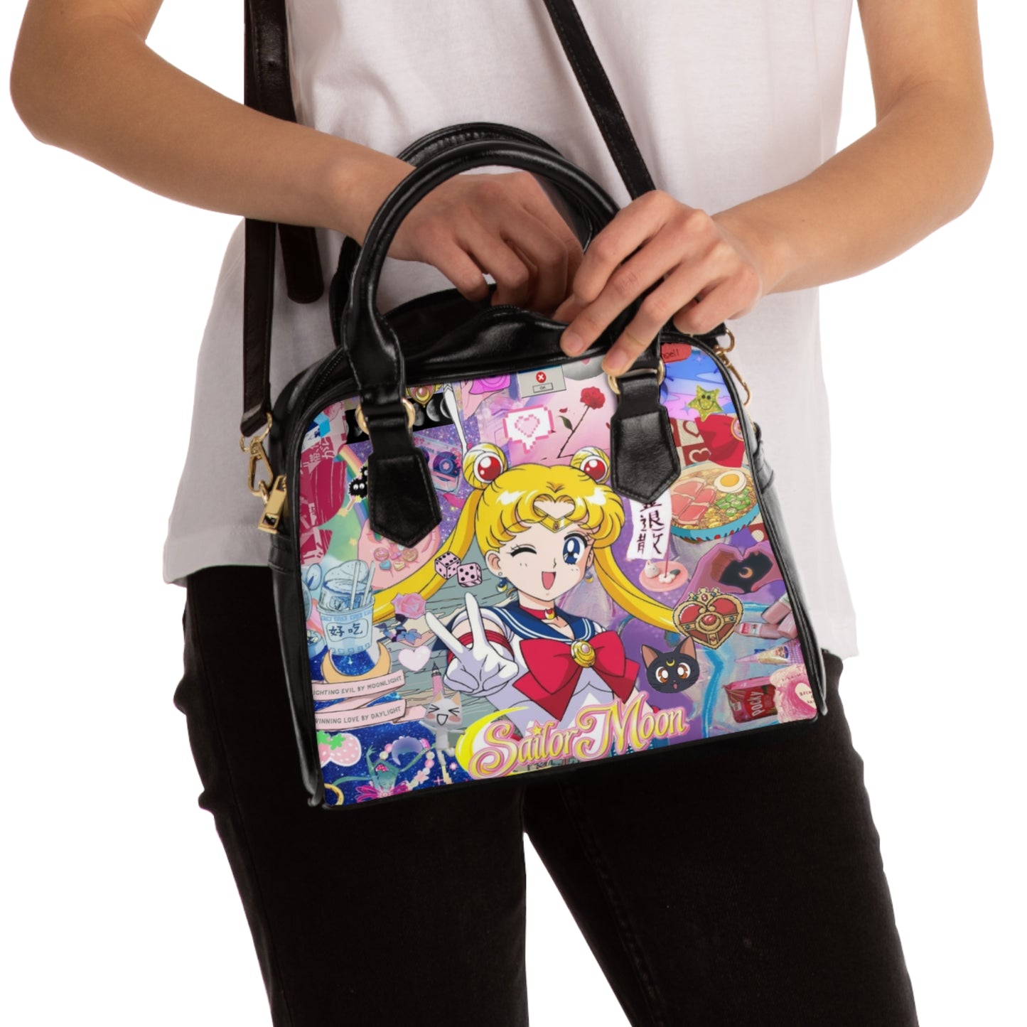 Sailor Moon Schultertasche | Süße Anime-Tasche für Fans | Stilvoller Alltagsgebrauch