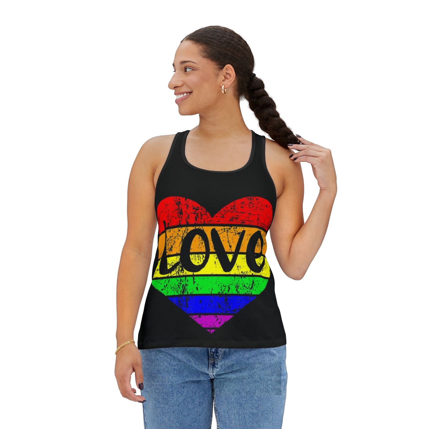 Rainbow Love Women's Tank Top | LGBT Pride Apparel