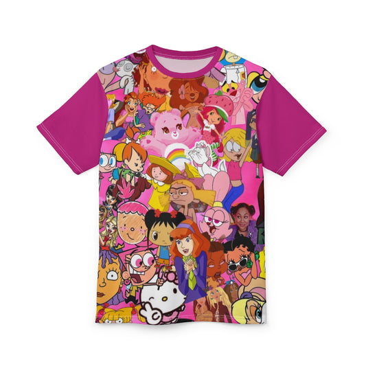 Colorful Cartoon Characters Unisex Tee - Fun Graphic T-Shirt for All Ages