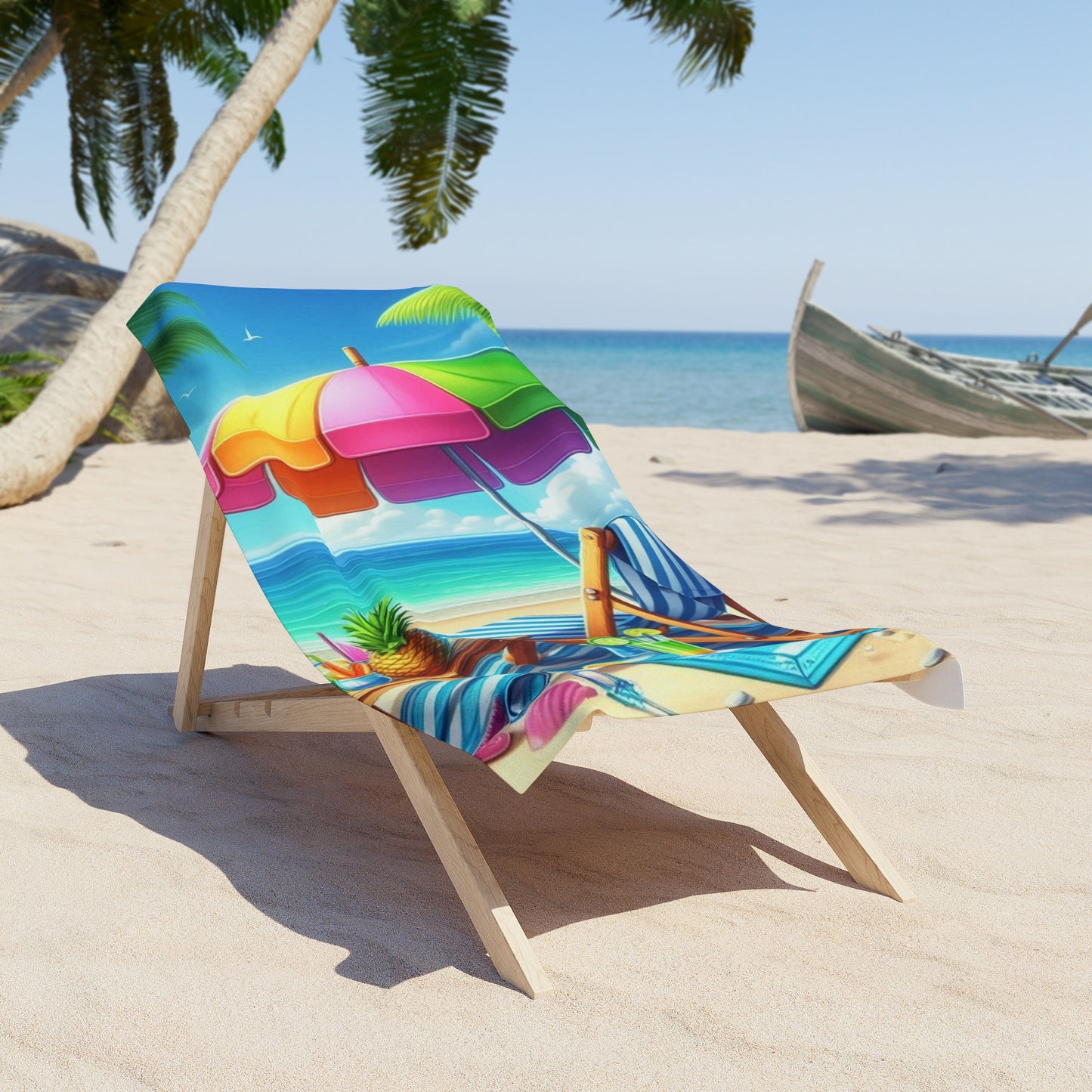 Fun in The Sun Tropical Paradise Beach Towel