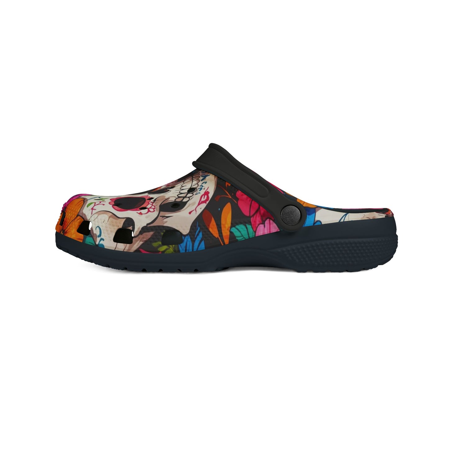 Skulls N Flowers Clog Shoes