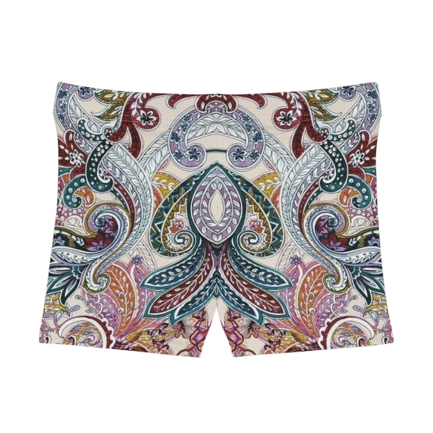 Bindi Boho Chic Paisley Print Women's Shorts