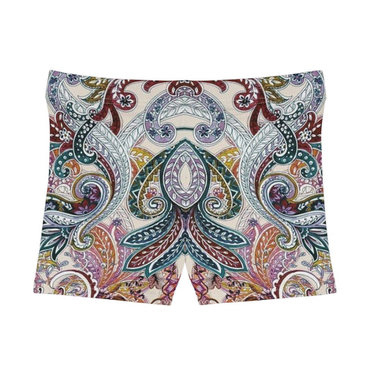 Bindi Boho Chic Paisley Print Women's Shorts