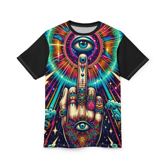 Psychedelisches Unisex-T-Shirt – Auffälliges Design für Festivals und den Alltag