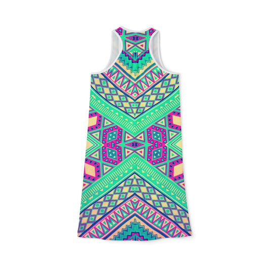 Vibrant Women's Racerback Dress - Perfect for Summer Festivals & Casual Outings