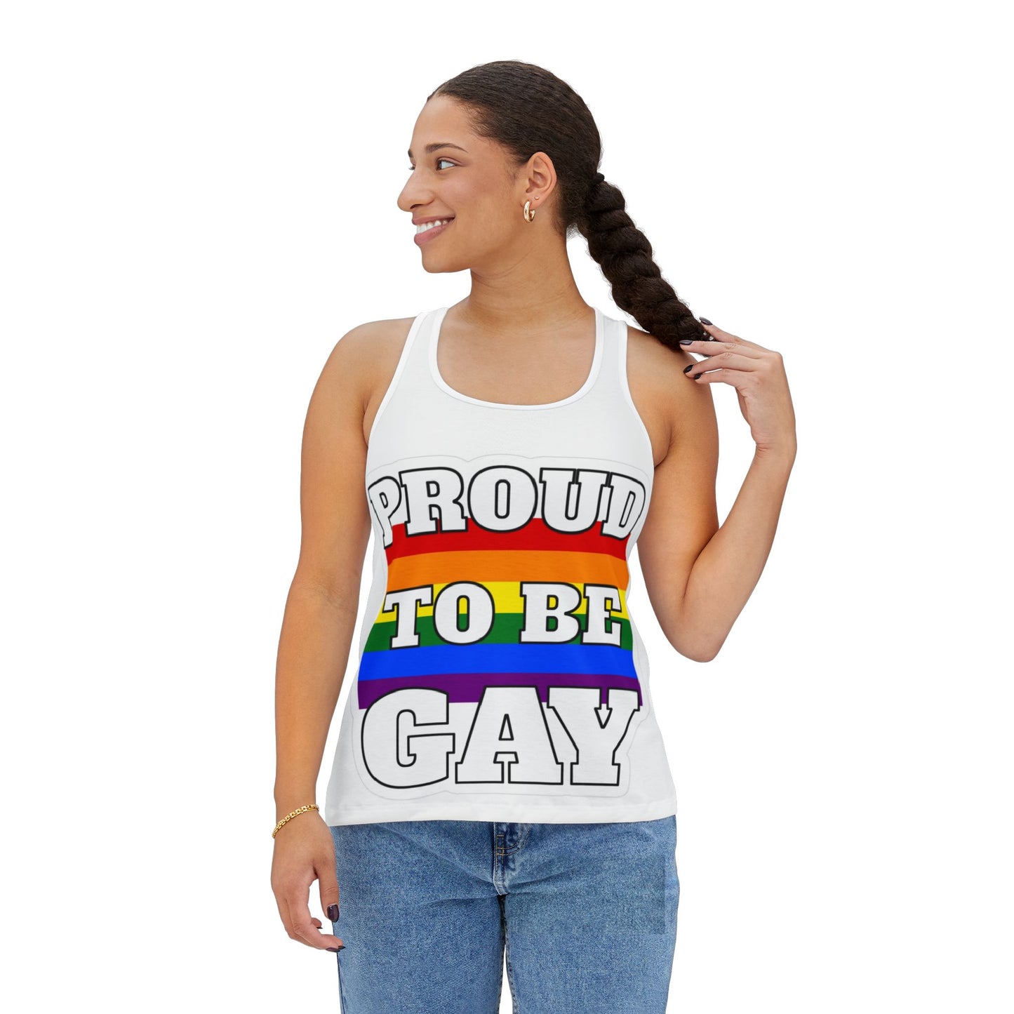 Proud to Be Gay Women's Tank Top - LGBTQ+ Pride Apparel