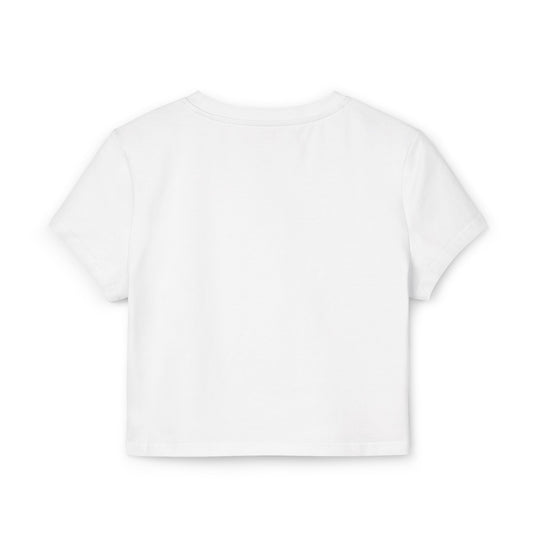 Women's Love Floral Baby Tee - Cute Floral Graphic T-Shirt for Spring/Summer