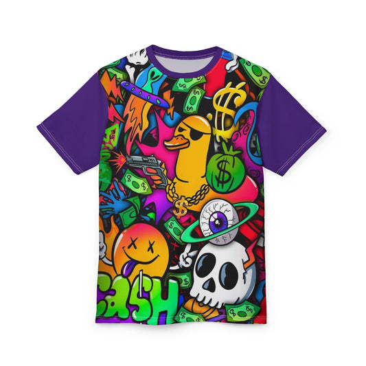 Lebendiges grafisches Unisex-T-Shirt – Perfekt für Sommerfestivals und Streetwear-Liebhaber