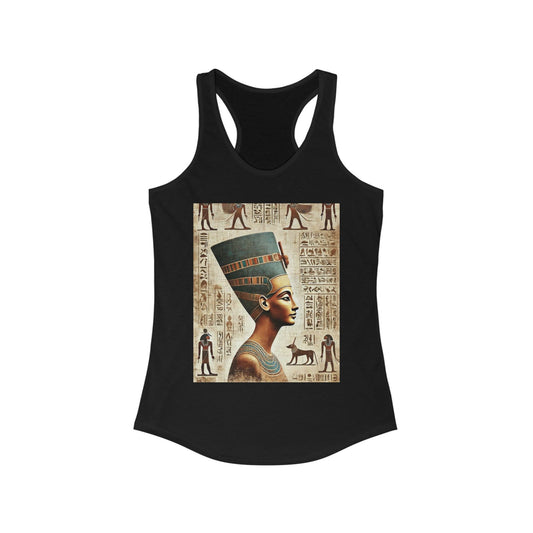 Egyptian Queen Racerback Tank - Women's Graphic Top for Summer