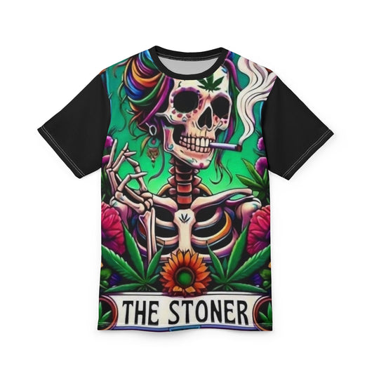 Vibrant Stoner Skull Unisex Tee - Perfect for Festivals & Everyday Wear