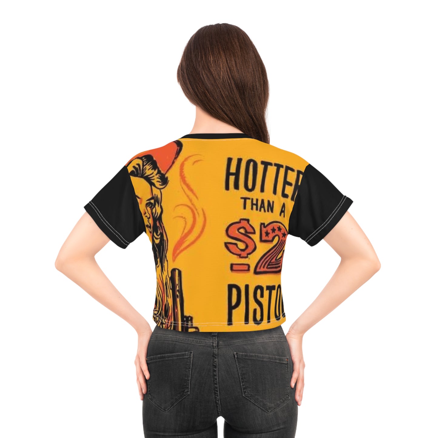 Hotter than a $2 Pistol Western Cowgirl Crop Tee