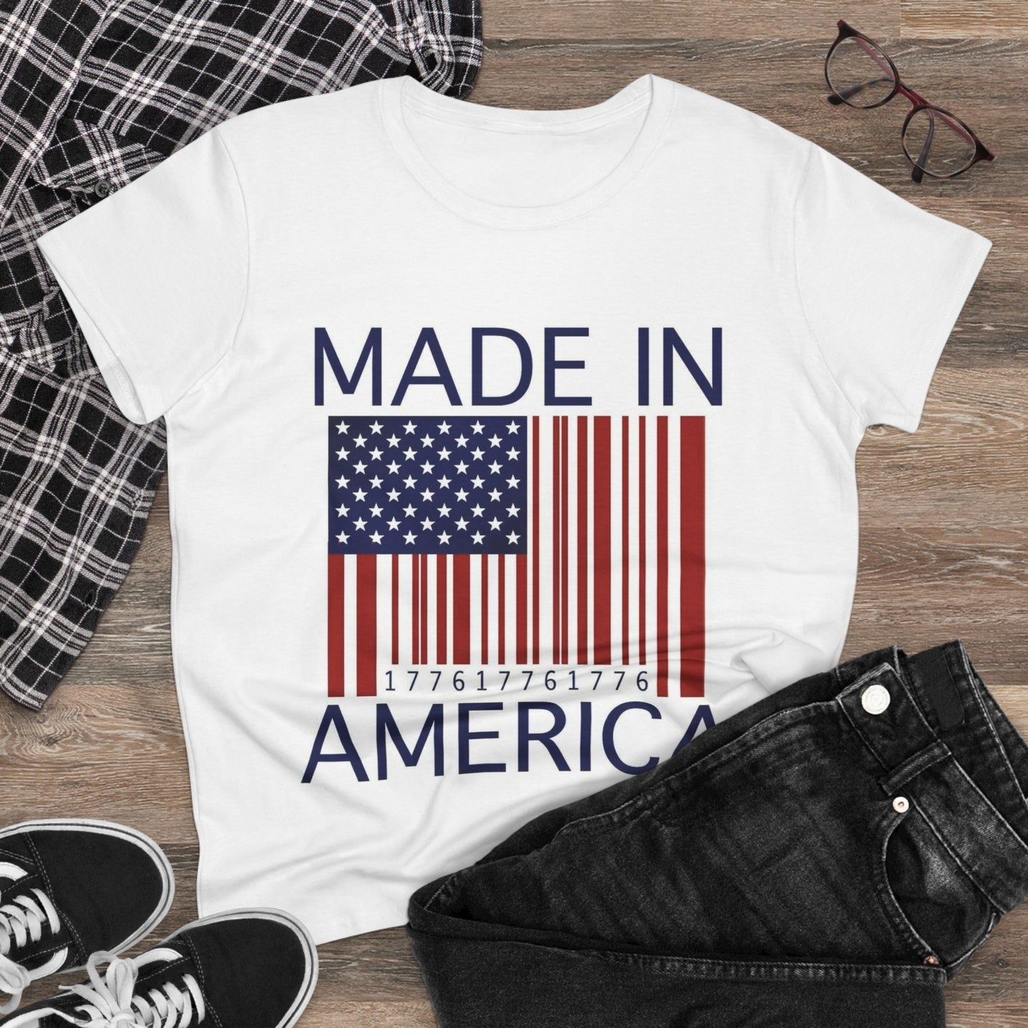 Made In America T-Shirt, Casual Top, Gift for Her, Trendy Cotton Shirt, Humor Apparel