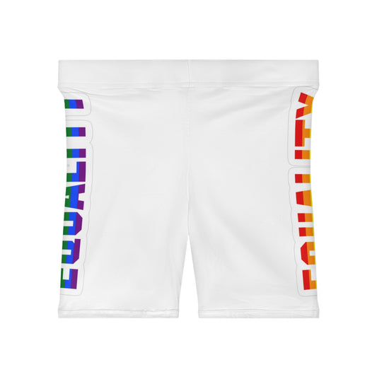 Women's Equality Biker Shorts - Stylish Activewear for Pride and Everyday Comfort