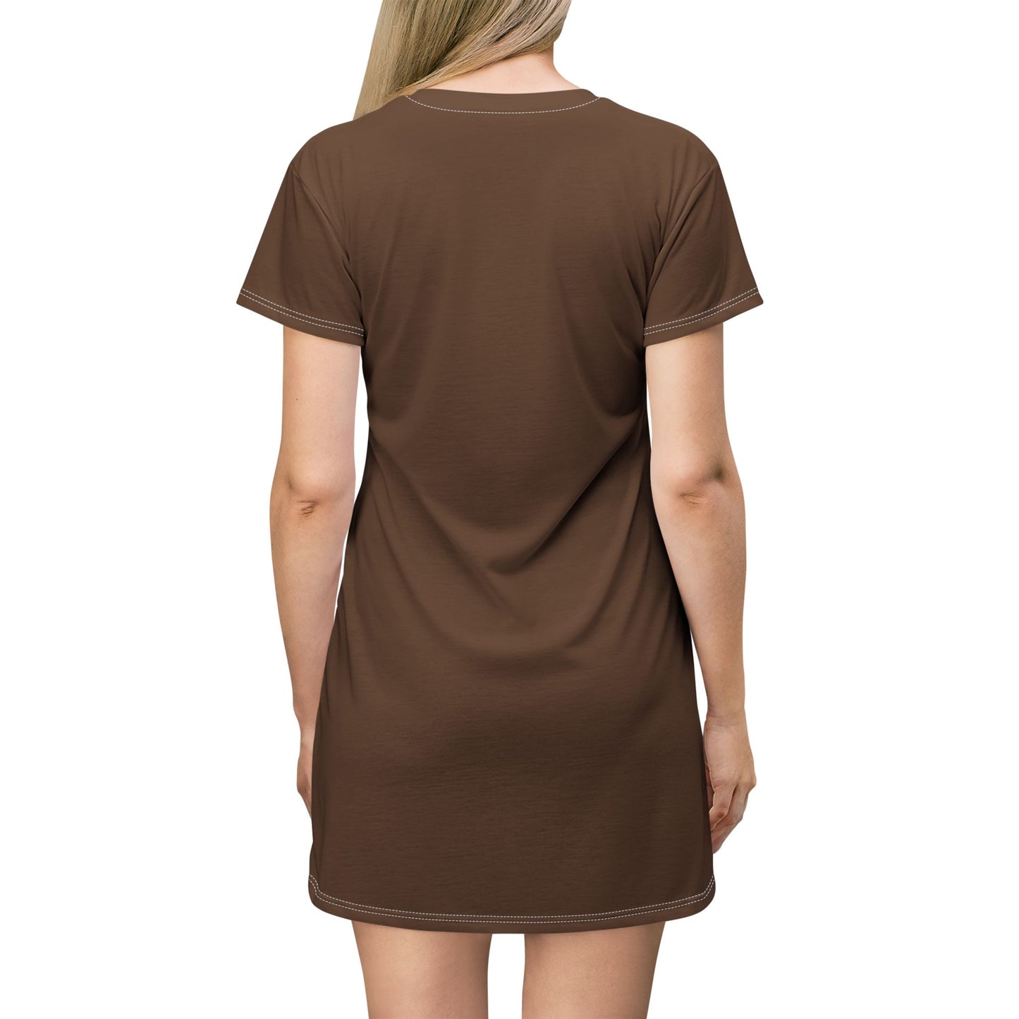 Brown Skinned Girls Printed T-Shirt Dress