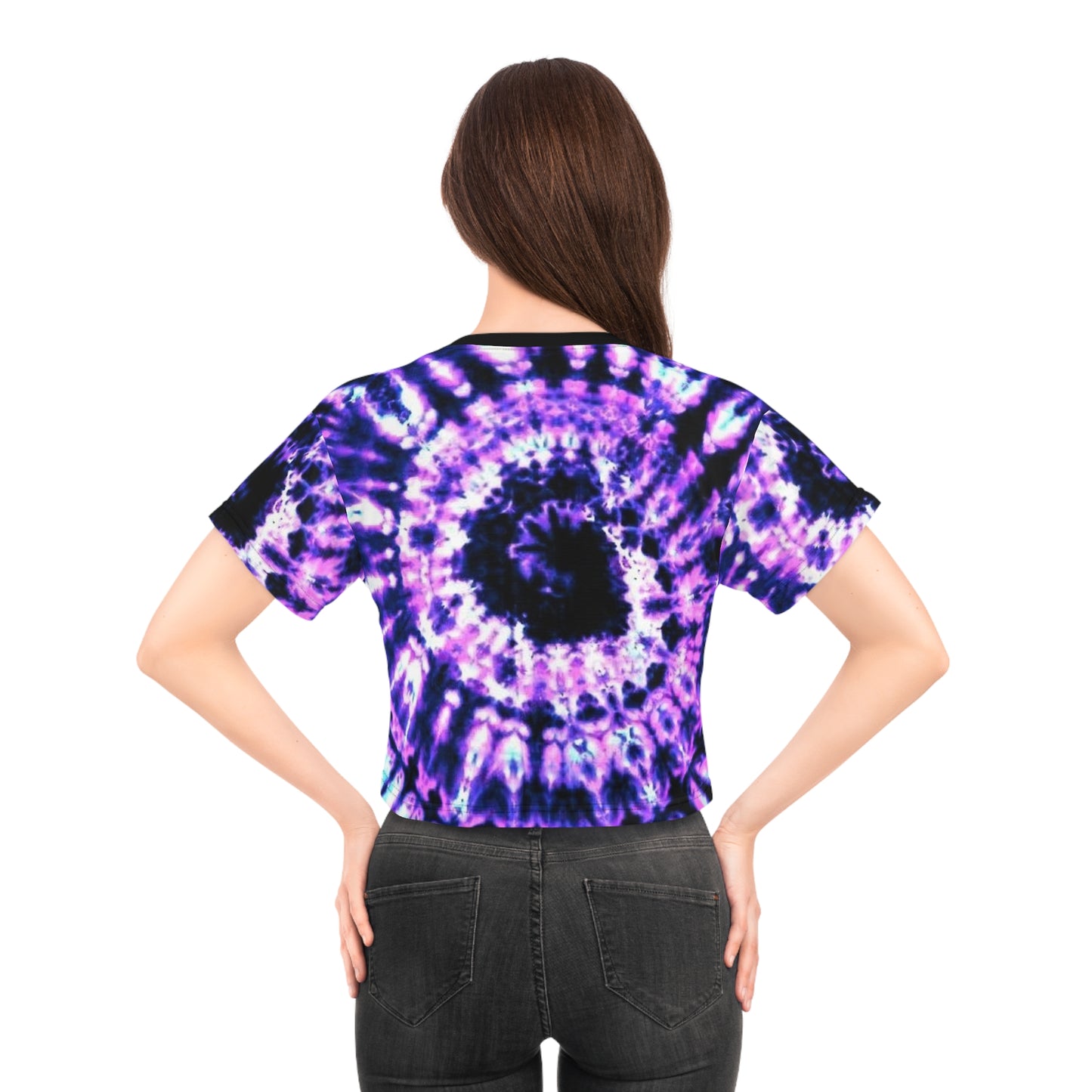 Vibrant Tie-Dye Crop Tee – Boho Chic Top for Festivals, Summer Days, Gift for Her, Trendy Casual Wear, Unique Statement Piece