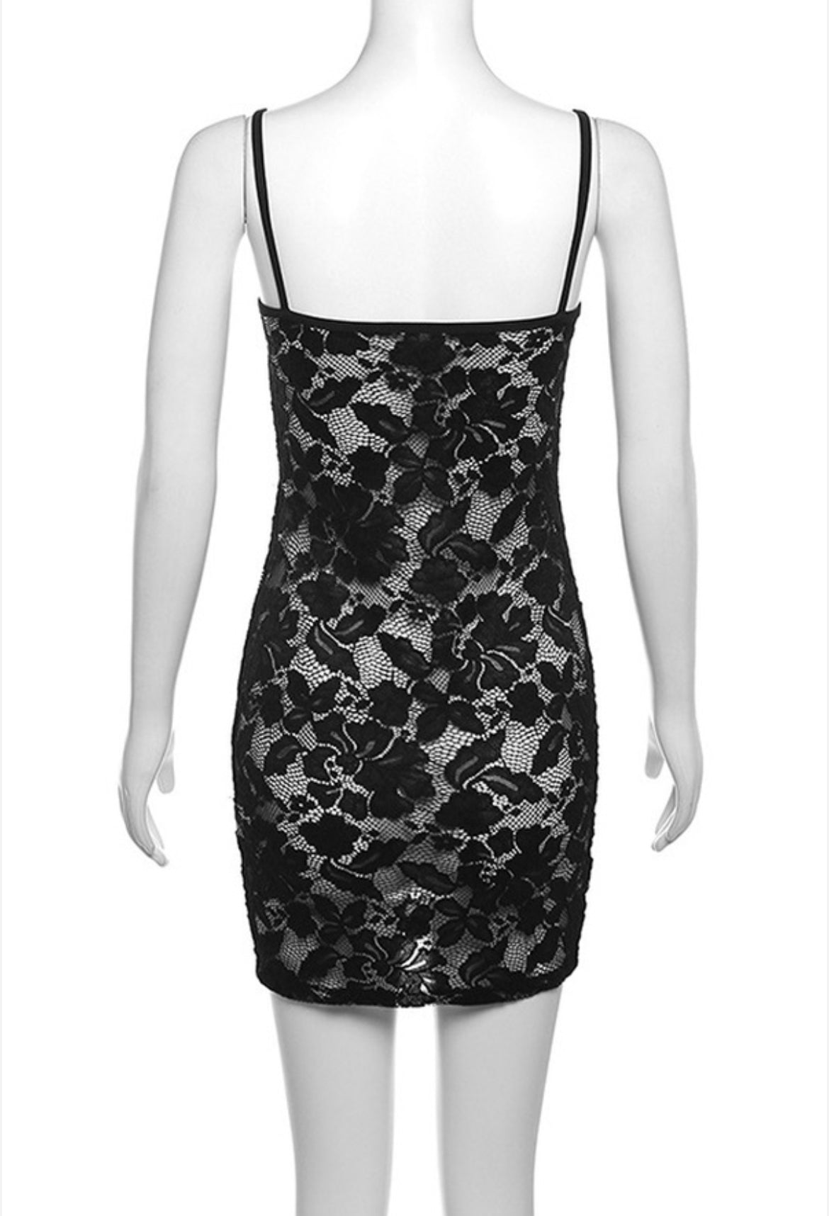 W/S See-Through Lace Cami Dress