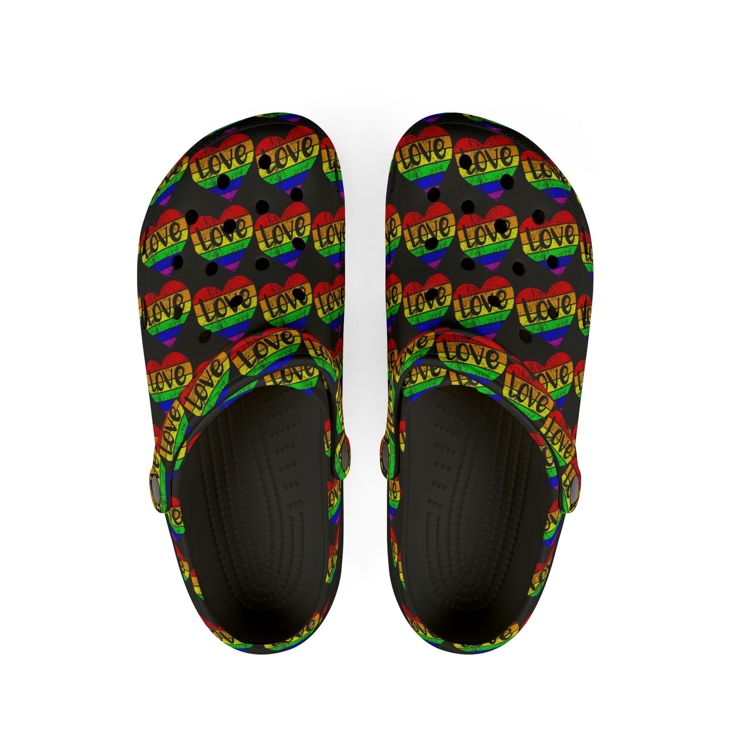 Colorful Love-Themed EVA Foam Shoes