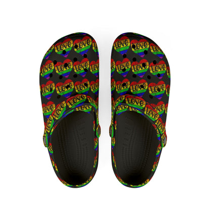 Colorful Love-Themed EVA Foam Shoes