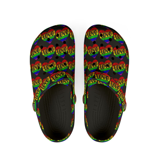 Colorful Love-Themed EVA Foam Shoes