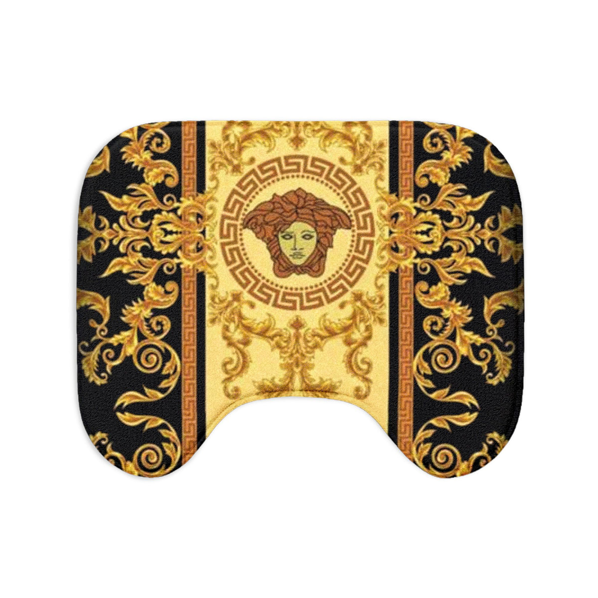 Baroque Medusa Bath Mat Set — 3-Piece Luxury Bathroom Rug Set