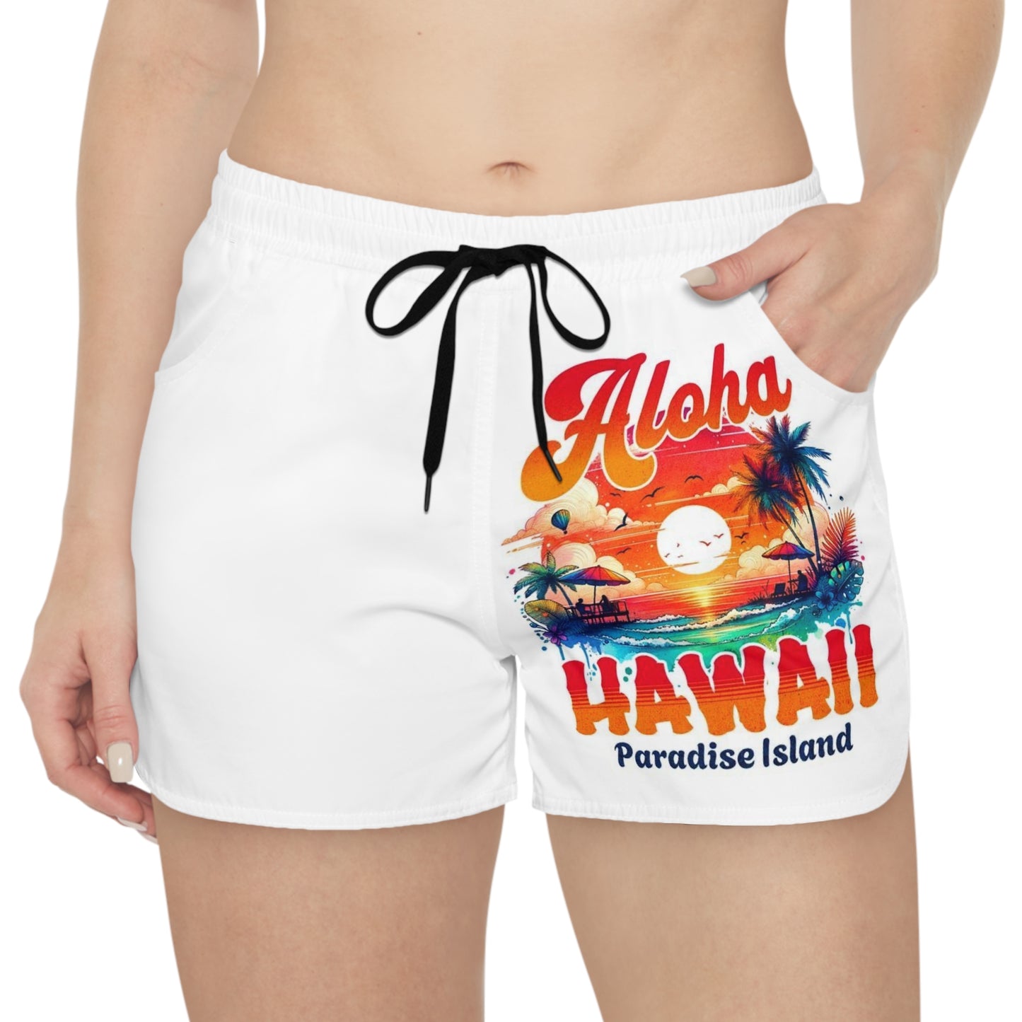 Aloha Hawaii Damen-Freizeitshorts – Sommer-Strandmode