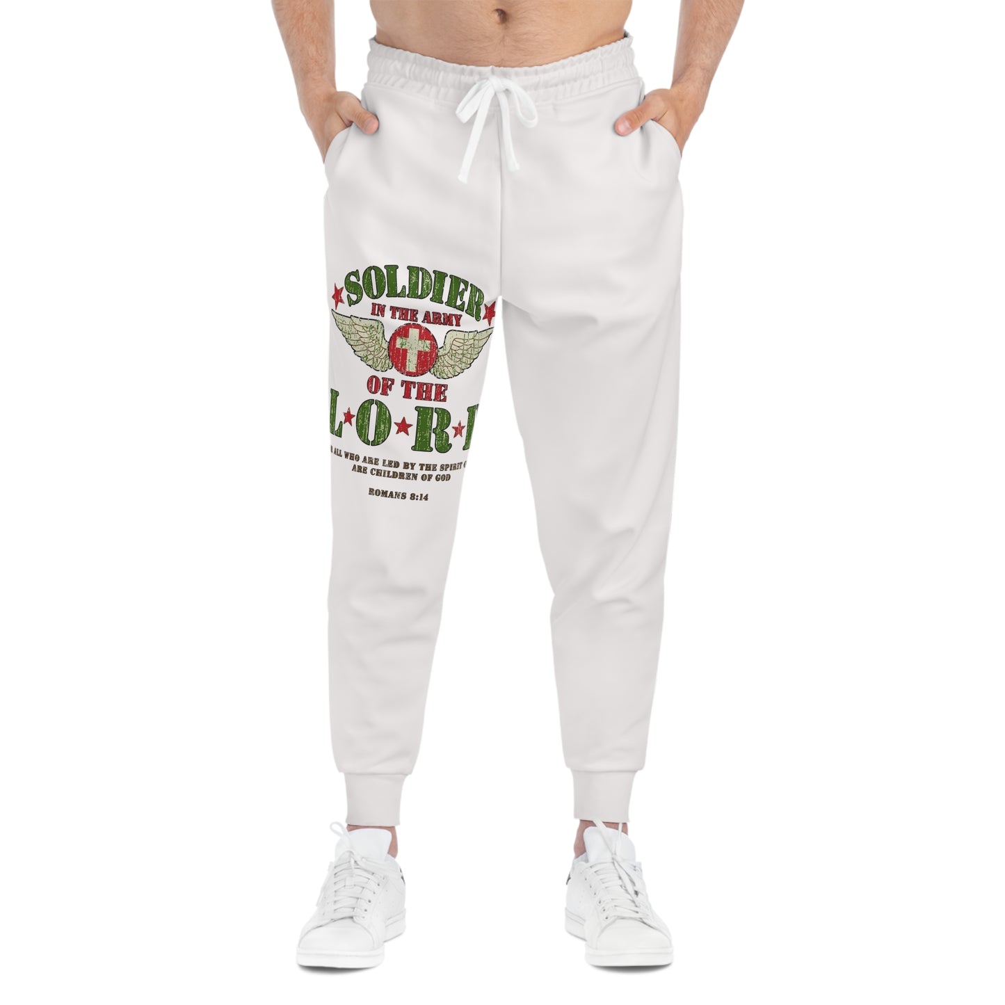 Soldier of the Lord Athletic Joggers — Christian Faith Graphic Sweatpants