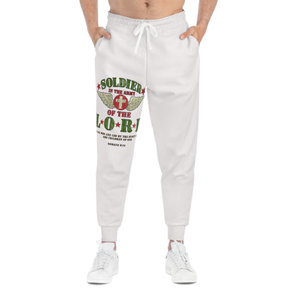 Soldier of the Lord Athletic Joggers — Christian Faith Graphic Sweatpants