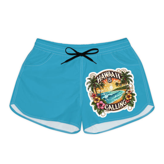 Hawaii is Calling Women's Casual Shorts - Tropical Beach Vibe